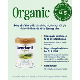 [3 lon tặng bình tập hút PPSU_Date 2027] Sữa Kendamil Classic/Organic 800g Nguyên Kem Anh Quốc 3
