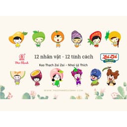 Kẹo Thạch Zai Zai Vị Hoa Quả Túi Ngắn 350g-700g-1kg--HÀNG CHÍNH HÃNG 4
