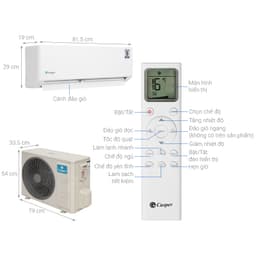 [FREE GIAO HỎA TỐC] Điều hòa Casper 12000 BTU SC-12FB36A - Bảo hành chính hãng 36 tháng 9