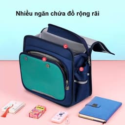 Balo chống gù cặp ngang kiểu Anh học sinh đi học tiểu học chống thấm nước, cặp sách lớp 1 - 5 tiểu học 2