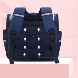 Balo chống gù cặp ngang kiểu Anh học sinh đi học tiểu học chống thấm nước, cặp sách lớp 1 - 5 tiểu học 6