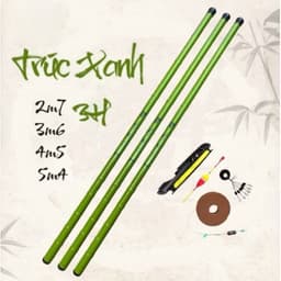 Cần Câu Đài Trúc Xanh 3H Combo Câu Tay Giá Rẻ Kèm Phụ Kiện Chất Lượng 1
