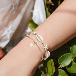 Set 2 Vòng Chân/Lắc Chân, Vòng Tay Ngôi Sao Vỏ Sò Unisex - Quà Tặng Vibe Ocean Charm, Có Sẵn, Phụ Kiện Nữ Đẹp 3