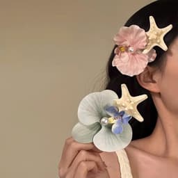 Kẹp Tóc Hoa Lan - Sao Biển Phong Cách Biển Vintage – Phụ Kiện Tóc Đi Biển Xinh | Ocean Charm 6