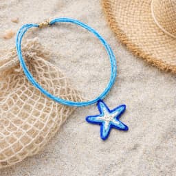 Vòng Cổ Nữ Sao Biển Xanh/Nâu – Dây Chuyền Đi Biển Phong Cách Y2K | Ocean Charm 8