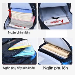 Balo học sinh ulzzang cấp 1 cấp 2 cấp 3 tiểu học trung học ngân hà chống gù chống nước 8