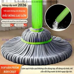 Cây Chổi Lau Nhà Tự Vắt, Chổi Lau Nhà Có Ống Vắt Nước Thế Hệ Mới, Cây Lau Nhà Đa Năng 6