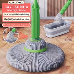 Cây Chổi Lau Nhà Tự Vắt, Chổi Lau Nhà Có Ống Vắt Nước Thế Hệ Mới, Cây Lau Nhà Đa Năng 3