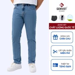 Quần Dài Nam G - JEANS Vải Jean Co Giãn Đơn Giản Dáng Col Cơ Bản, Quần Jeans Nam Dáng Cơ Bản 8766 1