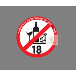 Tem KHÔNG BÁN RƯỢU CHO NGƯỜI DƯỚI 18 TUỔI 2