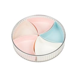 Khay Đựng Mứt Tết Tròn 5 Ngăn Hokori 5637-1 - Có Nắp Đậy Kín Bảo Quản Bánh Kẹo DOMUS 9