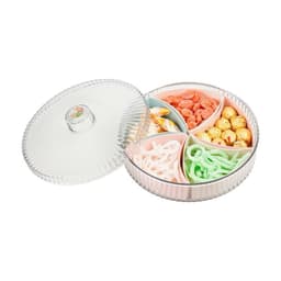 Khay Đựng Mứt Tết Tròn 5 Ngăn Hokori 5637-1 - Có Nắp Đậy Kín Bảo Quản Bánh Kẹo DOMUS 8