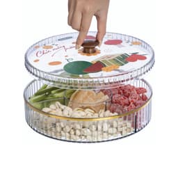 Khay Đựng Mứt Tết Tròn 5 Ngăn Hokori 5637-1 - Có Nắp Đậy Kín Bảo Quản Bánh Kẹo DOMUS 6