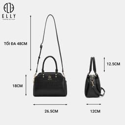 Túi Xách Nữ ELLY EL358 Cao Cấp Da Tổng Hợp Đeo Tay Đeo Vai Đeo Chéo Thời Trang Thanh Lịch Sang Trọng 3