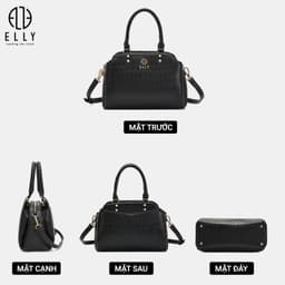 Túi Xách Nữ ELLY EL358 Cao Cấp Da Tổng Hợp Đeo Tay Đeo Vai Đeo Chéo Thời Trang Thanh Lịch Sang Trọng 4