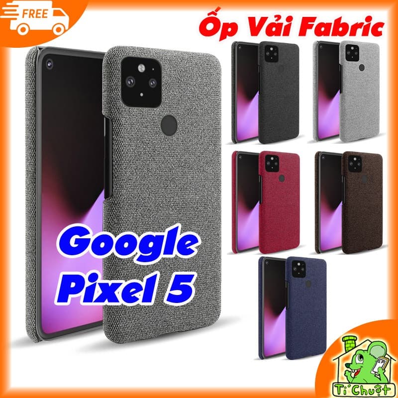 Ốp Lưng Google Pixel 5 Nhựa Cứng PC Bọc Vải Fabric Cao Cấp
