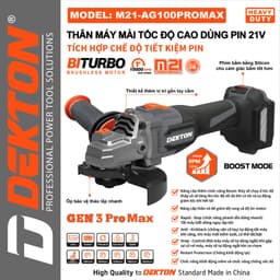 Máy Mài Tốc Độ Cao 21V Dekton M21-AG100PROMAX (Gen 3) 2