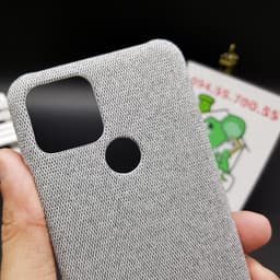 Ốp Lưng Google Pixel 5 Nhựa Cứng PC Bọc Vải Fabric Cao Cấp 6