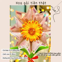 [Tặng túi+ thiệp]Hoa gài tiền ,cốt hoa làm quà tặng 8/3,món quà ý nghĩa cho mẹ và bạn gái 2