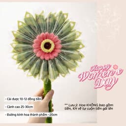 [Tặng túi+ thiệp]Hoa gài tiền ,cốt hoa làm quà tặng 8/3,món quà ý nghĩa cho mẹ và bạn gái 8