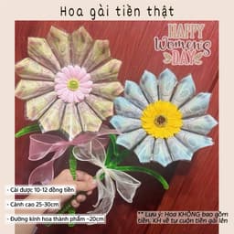 [Tặng túi+ thiệp]Hoa gài tiền ,cốt hoa làm quà tặng 8/3,món quà ý nghĩa cho mẹ và bạn gái 9