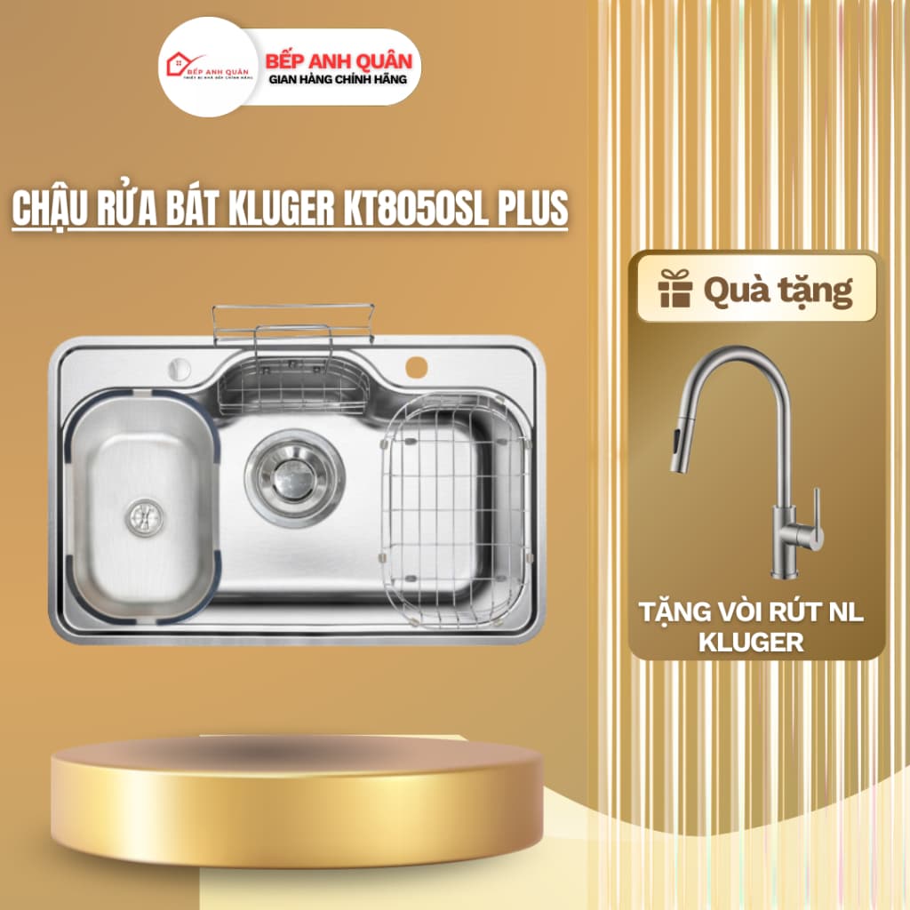 Chậu rửa bát Kluger KT8050SL Plus | HÀNG CHÍNH HÃNG