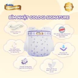 Combo 2 Bịch Bỉm GOLDGI SIGNATURE  Siêu Mềm Mại, Ngừa Hăm, Thấm Hút Vượt Trội, An Toàn Cho Bé. Moonstore 7