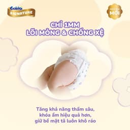 Combo 2 Bịch Bỉm GOLDGI SIGNATURE  Siêu Mềm Mại, Ngừa Hăm, Thấm Hút Vượt Trội, An Toàn Cho Bé. Moonstore 8