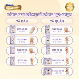 Combo 2 Bịch Bỉm GOLDGI SIGNATURE  Siêu Mềm Mại, Ngừa Hăm, Thấm Hút Vượt Trội, An Toàn Cho Bé. Moonstore 3