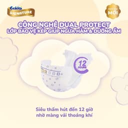 Combo 2 Bịch Bỉm GOLDGI SIGNATURE  Siêu Mềm Mại, Ngừa Hăm, Thấm Hút Vượt Trội, An Toàn Cho Bé. Moonstore 5