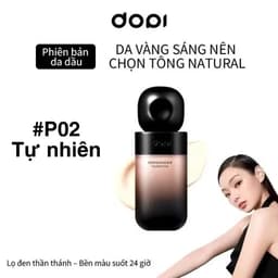 Kem Nền DODI Chính Hãng Chai Lùn Đen, Che Phủ Tự Nhiên, Lâu Trôi 24H, Kiểm Soát Dầu 3 Màu 3