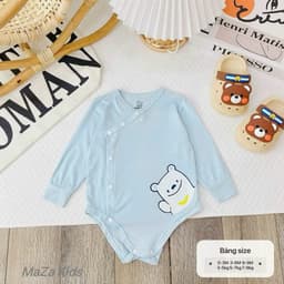 Body Dài Tay Sơ Sinh Mazakids Petit Cotton - Body Chip Cho Bé Trai Bé Gái Mềm Mịn Thoáng Khí Co Giãn 6