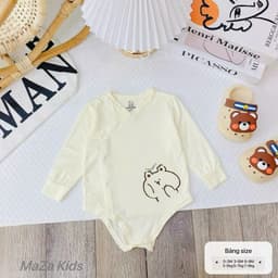 Body Dài Tay Sơ Sinh Mazakids Petit Cotton - Body Chip Cho Bé Trai Bé Gái Mềm Mịn Thoáng Khí Co Giãn 7