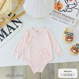 Body Dài Tay Sơ Sinh Mazakids Petit Cotton - Body Chip Cho Bé Trai Bé Gái Mềm Mịn Thoáng Khí Co Giãn 3