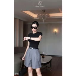 Áo Phông Nữ Ôm Body Cổ Tròn CHEZI HOUSE, Áo Thun Basic Cộc Tay Co Giãn 4 Chiều Mềm Mịn Tôn Dáng #HA5 2