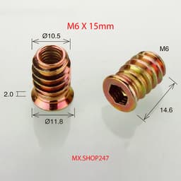 Sò cấy, ốc cấy gỗ, tán cấy gỗ M6 M8 2