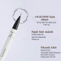 Dezone Bút Kẻ Mắt Nước Elf Đầu Siêu Mảnh 0.01mm – Chống Mồ Hôi, Lâu Trôi, Nét Mảnh Sắc Sảo 3