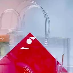 HC0339 TÚI XÁCH NHỰA PVC TRONG SUỐT ĐA NĂNG, TÚI MUA SẮM, TÚI ĐỰNG BÌNH GIỮ NHIỆT,TÚI ĐỰNG QUÀ 6