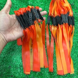 5-10 bộ Dây latex 1.0mm 2 lớp đỏ dài 22cm . dây thun cao su cao cấp kháng lực tốt cực bền , dây dài 22cm ( Hàng sịn ) 3