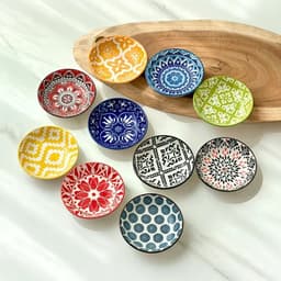 10 Chén Đựng Nước Chấm Hoa Văn Thổ Cẩm Sang Trọng 1
