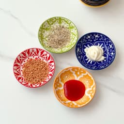 10 Chén Đựng Nước Chấm Hoa Văn Thổ Cẩm Sang Trọng 4