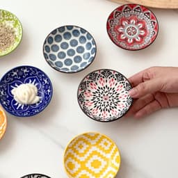 10 Chén Đựng Nước Chấm Hoa Văn Thổ Cẩm Sang Trọng 6