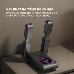 Máy Sấy Giày Khử Mùi Diệt Khuẩn Tia UV Thông Minh - Máy Sấy Khô Giày 48 Độ C Hẹn Giờ Tự Động Cao Cấp 8