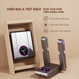 Máy Sấy Giày Khử Mùi Diệt Khuẩn Tia UV Thông Minh - Máy Sấy Khô Giày 48 Độ C Hẹn Giờ Tự Động Cao Cấp 4