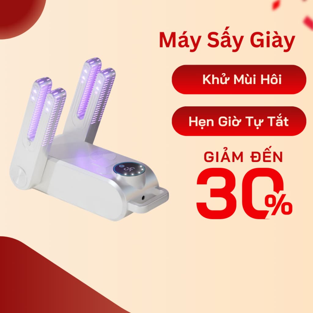 Máy Sấy Giày Khử Mùi Cao Cấp Hiệu Quả Bằng Tia Cực Tím Cao Cấp Máy Hong Khô Giầy Tất Găng Tay Đa Năng Chống Hôi Chân Tay