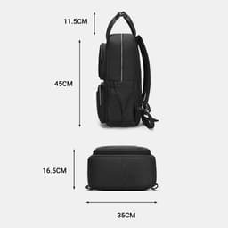 [4-25/9 TẶNG QUÀ TRUNG THU 599K] Balo Du Lịch Nam LECOS LBH9 Vải Oxford Chống Nước Khóa Kim Loại Bền Chống Xước 4