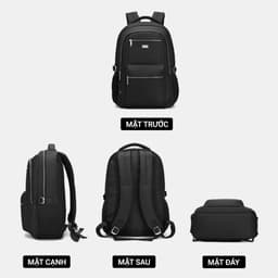 [4-25/9 TẶNG QUÀ TRUNG THU 599K] Balo Laptop Nam LECOS LBH10 Vải Oxford Chống Nước Tối Giản Thanh Lịch đi Làm đi Học 5