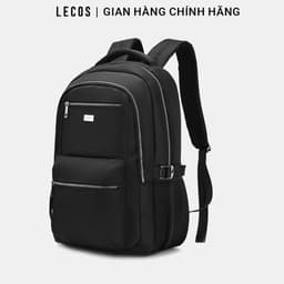[4-25/9 TẶNG QUÀ TRUNG THU 599K] Balo Laptop Nam LECOS LBH10 Vải Oxford Chống Nước Tối Giản Thanh Lịch đi Làm đi Học 2