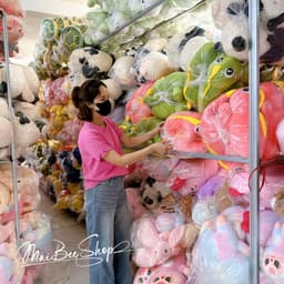 Gấu bông khủng long đuôi tim, khủng long mắt nồi, gấu bông mềm mịn quà tặng dễ thương cho bé 8