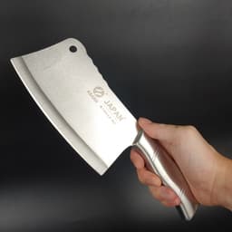 Dao Nhà Bếp Cán Inox, Dao Chặt Xương, Lưỡi Dao Sắc Bén, Thiết Kế Chống Dính, Bản Lớn, Đầm Tay 3